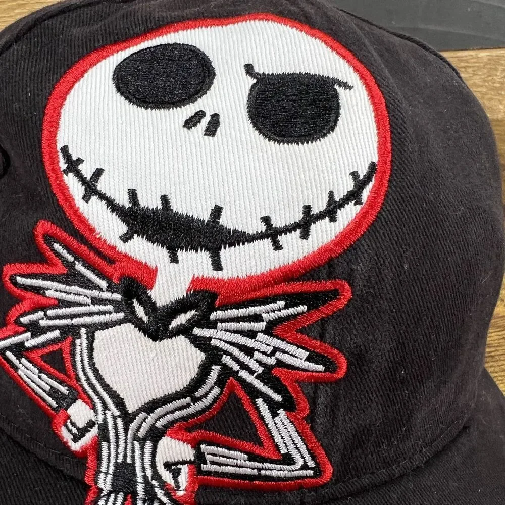 Nightmare Before Christmas Jack Skellington & Zero Snapback Hat Baseball Cap